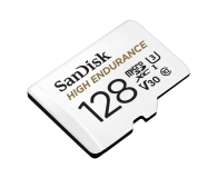 Karta pamięci SanDisk MICRO SD 128GB HIGH ENDURANCE MONITORING 100MB/s C10 10000h + ADAPTER SD - 593235 - zdjęcie 2